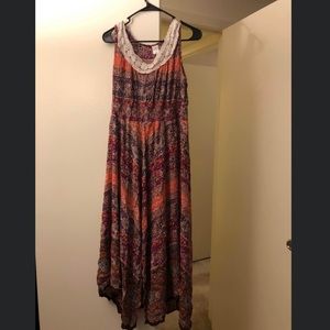 Peach Coral Bila Maxi Dress